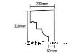 产品分解图型 - 檐口线，型号：SX311-YK-3，规格：230x310mm(3) - 金华三象EPS建材 jh.sx311.cc